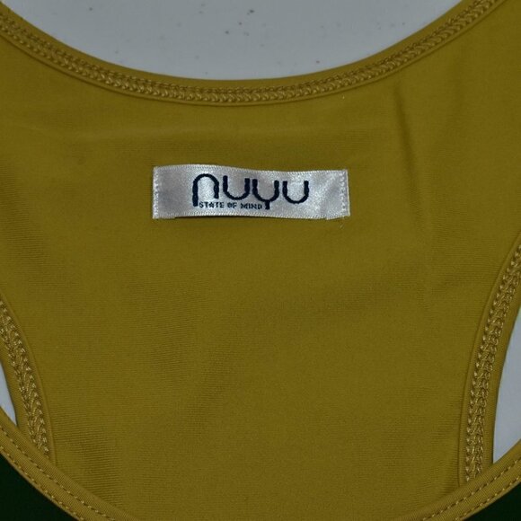 NUYU Colorado State University Rams Racer Back Yoga Tank Green/Gold Size XL - Picture 3 of 11